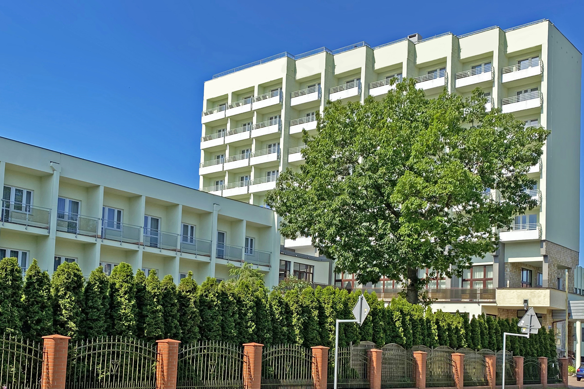Kurhotel Alga in Swinemünde Hotelgebäude
