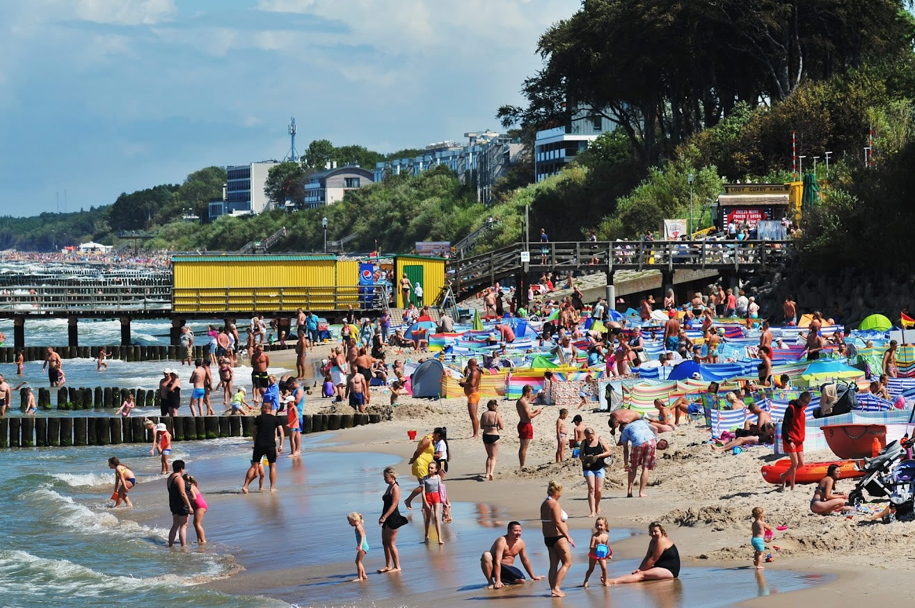 Ustronie Morskie Strandleben